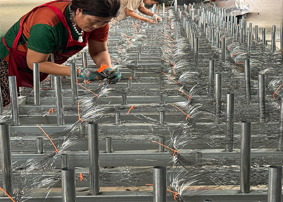 Penghalang Non Peledak Anti Tank Barrier Track Pembungkus Wire Mesh