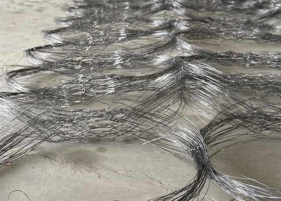 Penghalang Kawat Tangkap Pertahanan Perbatasan Anti Tank Track Wrapping Wire Mesh