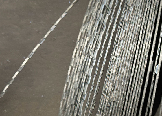 Keamanan Single Coil Blade Razor Wire Mesh Area Terlarang Ideal