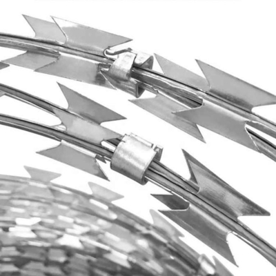 Tipe Praktis Berkualitas Tinggi Anti Climb Helical Razor Barbed Wire