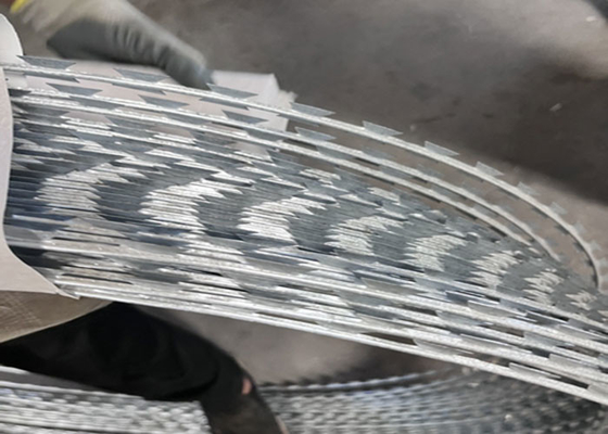 Garis lurus spiral dan jenis silang kawat berduri tersedia BTO-12