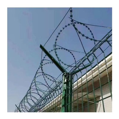 Pabrik Harga Pagar Galvanized Razor Barbed Wire Concertina Razor Wire Untuk stainless steel Barbed Wire