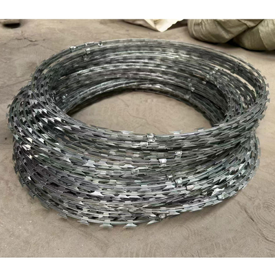 Hot Dip Security Fence Barbed Wire Shaving Razor Galvanized Razor Rust Proof Wire