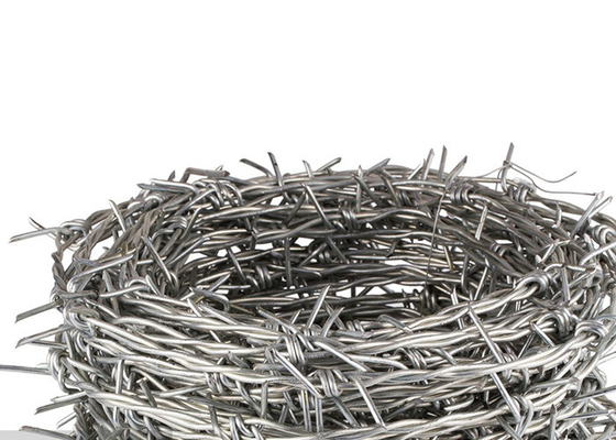 1.8mm Double Strand Tradisional Twist Hot Dip Galvanized Steel Barbed Wire Coils