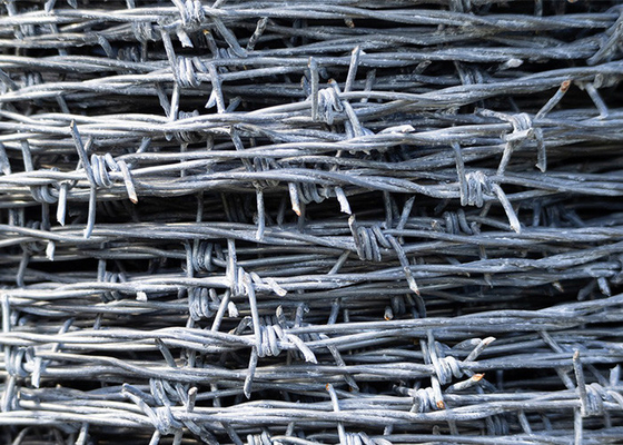 Perlindungan Konstruksi 3 atau 4 inci Barb Jarak Galvanized Barbed Wire