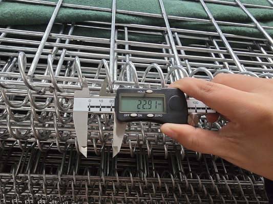 Heavy Galvanized Coated Wire Mesh Gabion Bastions Sistem Penghalang Pertahanan