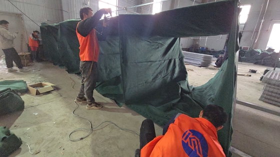 Heavy Galvanized Coated Wire Mesh Gabion Bastions Sistem Penghalang Pertahanan