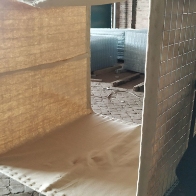 Galvanized Weld Military Stone Diisi Baja Pertahanan Flood Barrier Tembok Untuk Dijual