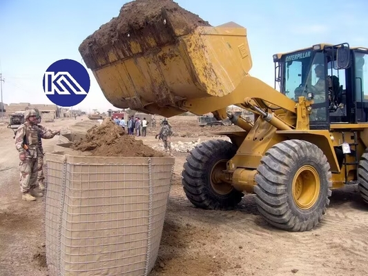Kotak Gabion Mesh Proof Explosion Floating Perimeter Pertahanan Penghalang Pertahanan Tembok