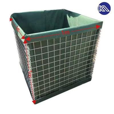 Permukaan Hot Dip Galvanized 200g/m2 Bastion Barrier Tembok Defensive Barrier Untuk Perlindungan