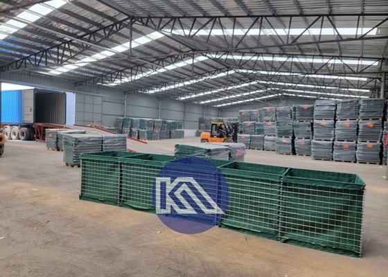 Gabion Pelindung Banjir Gesel Hesco Penghalang Tembok Ledakan Penghalang Pertahanan Bastion Banjir Bastion Tembok Pasir Hesco Penghalang Pagar