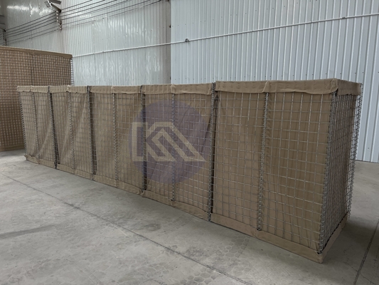 Anti-korosi Heavy Duty Gabion Barrier Galfan Coating Mi10 Barrier Pertahanan Untuk Dinding Pendukung Darurat