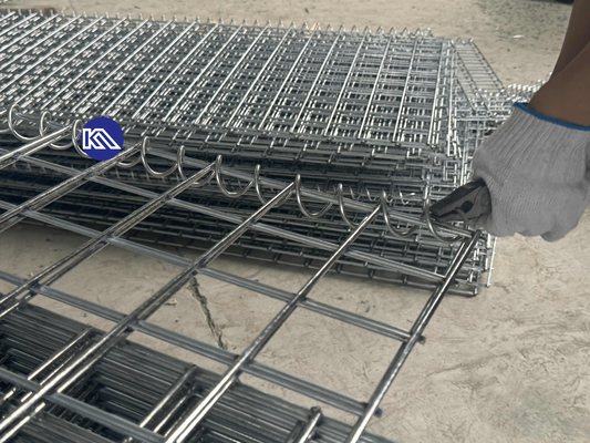 Anti-korosi Heavy Duty Gabion Barrier Galfan Coating Mi10 Barrier Pertahanan Untuk Dinding Pendukung Darurat