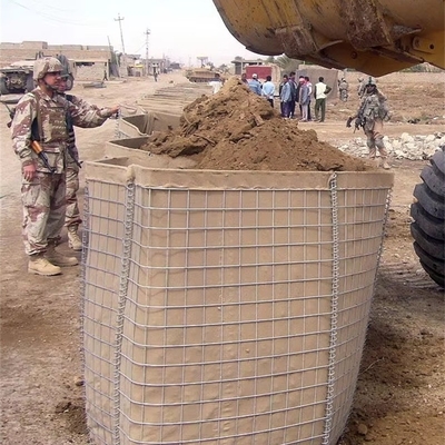 1m Tinggi Hot Dip Galvanized MIL 4 Perbatasan Pertahanan untuk Perbatasan Pertahanan Militer