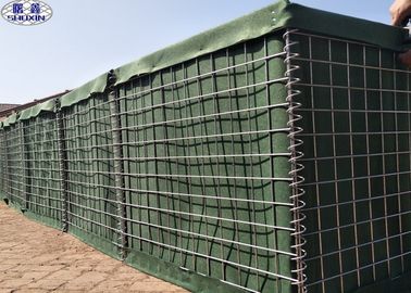 Mil 3 4mm 75cmx75cm Hesco Keranjang Militer Hesco Penghalang Sertifikasi ISO