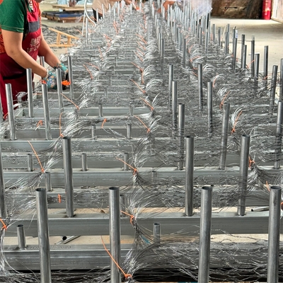 Tinggi Seng Galvanized Tank Track Wrapping Net Putanka Perbatasan Pertahanan Tank Hambatan Jaringan Anti Tank Barrier Wire Mesh