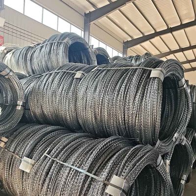 Stainless Steel Razor Barbed Wire Tactical Security Perimeter