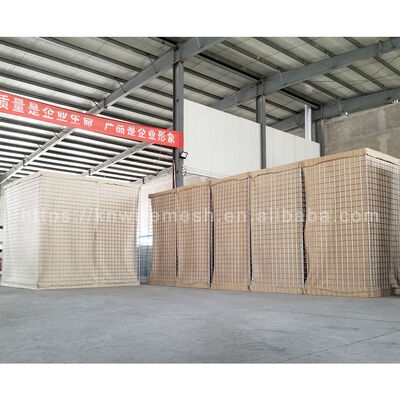 Customized 0.61x0.61x1.22m Deep Welding Sand Filled Barriers For River Protection/Military Defensive in Ghana