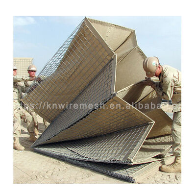 Heavy Galvanized Iron Wire Mesh Sand-filling Mil10 Defensive Barrier Wall HESCO Military Barriers