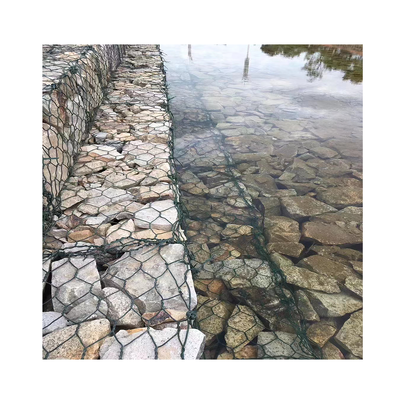 8*10cm Mesh Hole 2.7mm Wire Diameter Galvanized  Steel Wire Gabion Basket Gabion Box for River Bank Protection