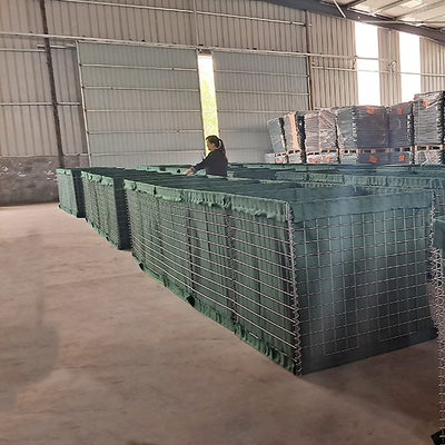 Hesco Style Steel Mesh Wall Defensive Barrier For Blast Protection And Military Fortification