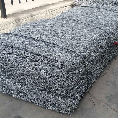 Besi Wire Mesh 2.0mm Hexagonal Gabion Basket Galvanized / Pvc Coated Wall