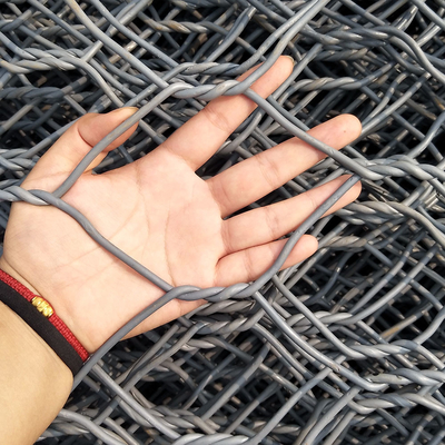 Weave Wire Galvanized Gabion Boxes 8 * 10 Cm Mesh Untuk Perlindungan Saluran Sungai