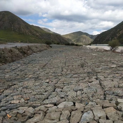 1m X 1m X 1m Keranjang Gabion Logam Antirust Underwater Mesh Welded