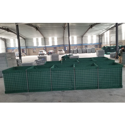 Weld Steel Galvanizing Military Barrier Stone Diisi Tembok Banjir Defensif