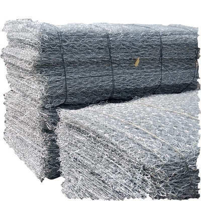 Hexagonal Woven Mesh Gabion Kandang Dan Mesin Keranjang Tenun 80x100mm Lubang 2.7mm