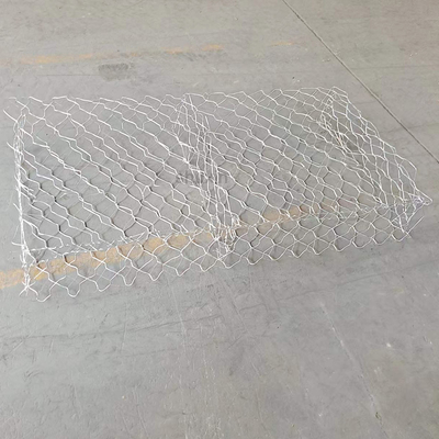 Dinding Penahan Keranjang Galfan Dilapisi Galfan 8x10cm Kandang Batu Lubang Jala