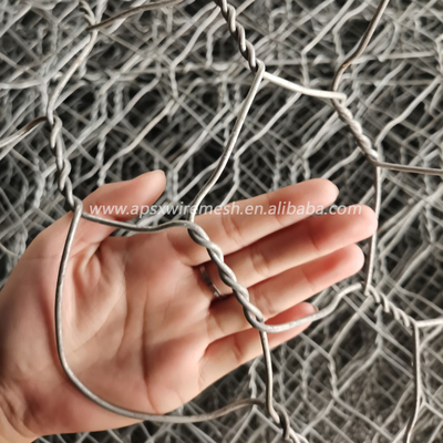 Dinding Penahan Keranjang Gabion Logam Dilapisi Pvc