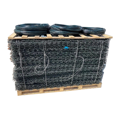 2x1x0.5m Kotak Gabion Hot Dip Galvanized Rock 2.2mm / 6x8cm