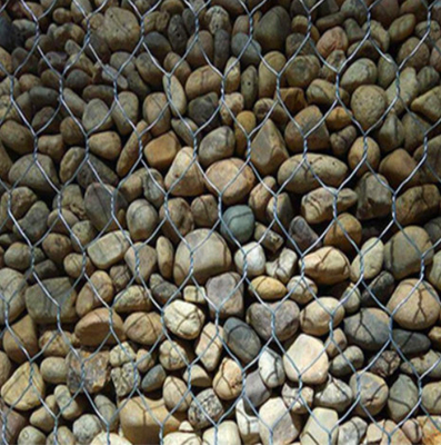 2 X 1 X 1m Hexagonal Gabion Basket Iron Wire Mesh Untuk Kandang