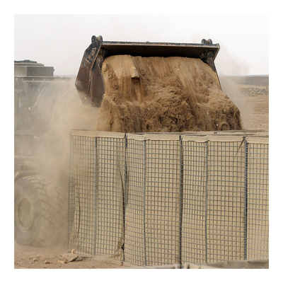 Lubang Persegi 3x3 inci Weld Sand Filling Defensive Barrier hesco gabion