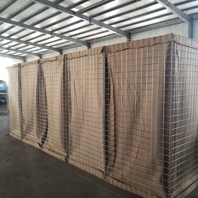 Mil 3 4mm 75cmx75cm Hesco Baskets Military Sand Barriers Sertifikasi ISO