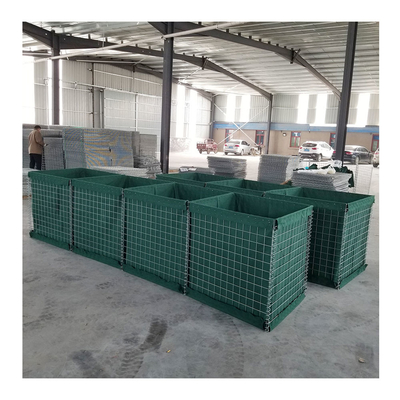 Mil4 Welded HESCO Sand Filling Military Barrier Dengan Geotekstil 300g/M2