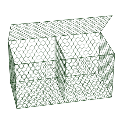 2.0-4.00mm Besi Wire Mesh Gabion Box Square Meter Kandang Dinding Gabion