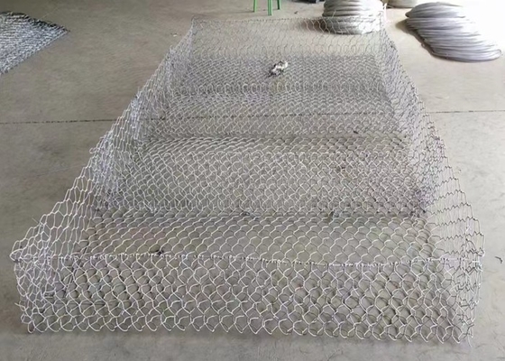 80x100mm 3mm kawat galvanis hexagonal keranjang gabion