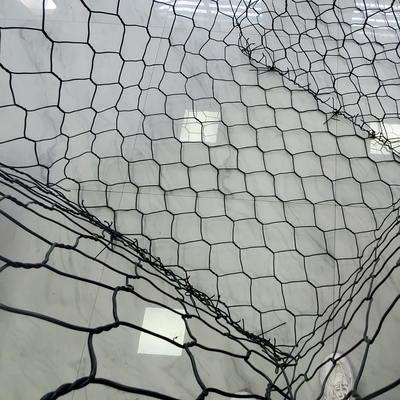 PVC 2.7mm Hexagonal Gabion Mesh Untuk Kotak Gabion Berisi Batu