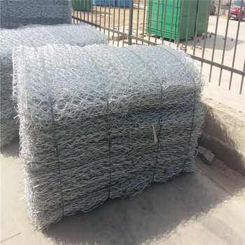 Tanah Pengendalian Pvc Lapisan Gabion Baskets Mesh Ukuran 80mm X 100mm 1.5x1x1m