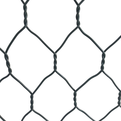 3m X 1m X 1m 4mm Kotak Gabion Lapisan PVC Tahan Korosi