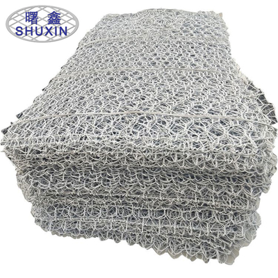 Weave Hexagonal Gabion Wall Cages Rust Resistance Galvanized / Pvc Lapisan 2,7mm
