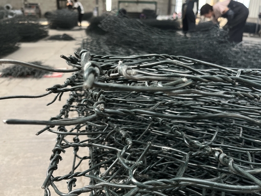 2m X 1m X 1m Gabion Box Untuk Konstruksi Tembok Batu