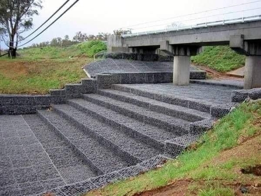 2.7mm Galvanized Gabion Basket Stone Box Ukuran yang Disesuaikan