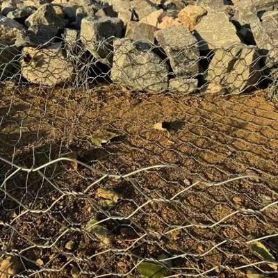 3.0mm 1x1x1m Gabion Box Support Wall Galvanis
