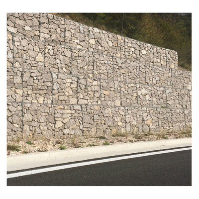 1x1x1m Hexagonal Gabion Basket / Galvanized PVC Coated Gabion Box