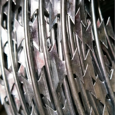 BTO-22 Concertina Wire Electric Galvanized Nigeria Razor Barbed Wire Razor Wire Harga Per Roll