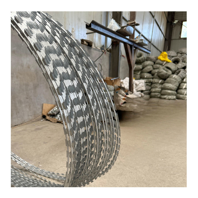 Harga Grosir Anti Climb Razor Barbed Wire Bandara Penjara Galvanized Pagar