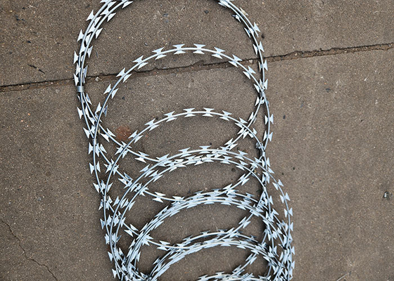 Peternakan Galvanized Safety Razor Barbed Wire Roll Rumput Gambut Barbed Wire Coil